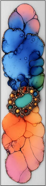 Free abstract bookmark featuring a flat bracelet design
